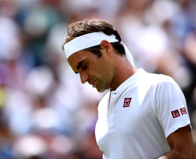 Roger Federer was beaten in a sensational collapse at Wimbledon. Photo: Getty Images