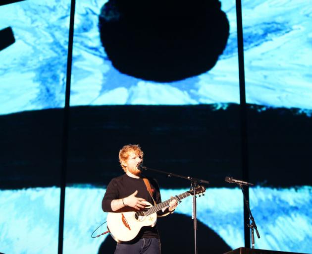 Ed Sheeran performs on stage at Mt Smart Stadium on March 24, 2018 in Auckland. Photo: Getty Images