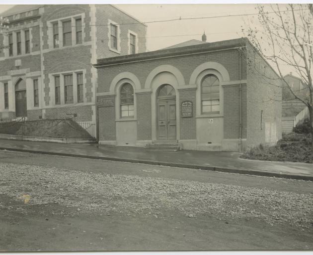The Walker Street Mission where the first free kindergarten in Dunedin was established. Walker St...