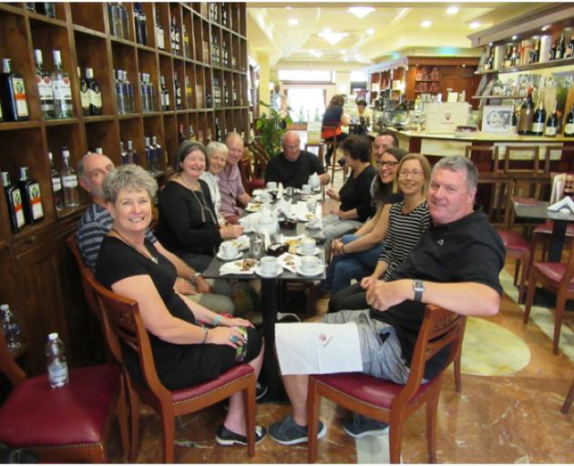 House of Travel Dunedin’s, Melissa Itadani (second from right), enjoying great company and...