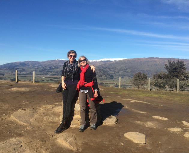 Liz Breslin (left) and her mum on Mt Iron. Photo: supplied 