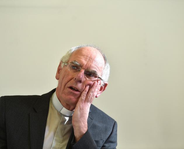 Bishop Michael Dooley speaking on the need to include churches in Royal Commission into historic abuse. Photo: Gregor Richardson