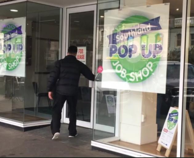 Southland pop up job shop. Screengrab: The South Today