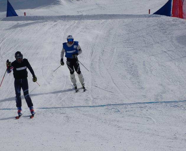 Wanaka teenager Ben Richards trails winner Oliver Davies, of Great Britain, in the quarterfinal...