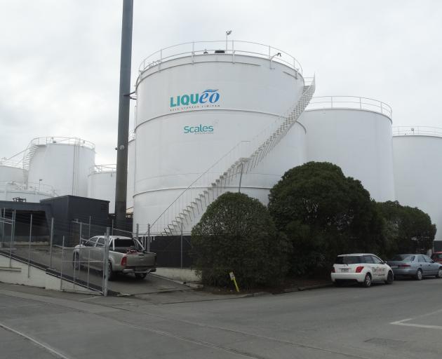 Liqueo's storage facilities at the Port of Timaru which have been sold. Photo: Chris Tobin