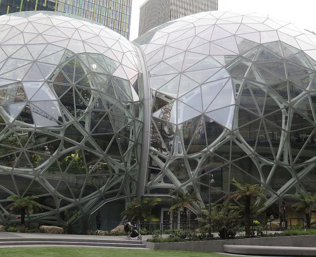 The Amazon Spheres are for staff to think outside the box.













