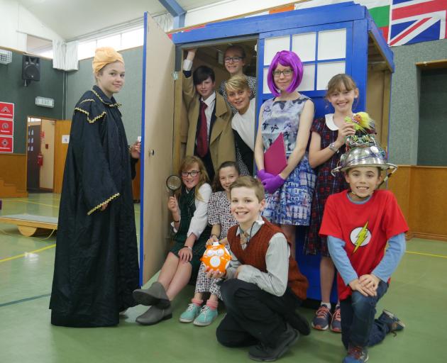 Fairfield School pupils Lily Pelvin-Phillips (11, far left), (standing from left) Jacob Anderson (11), Annalise MacDonell (12), Charlie Baldi (11), Chloe Gray (13), Hannah Jones (12), (sitting from left) Grace Le Brun (9), Georgia Te Raki (11), Victor Chr