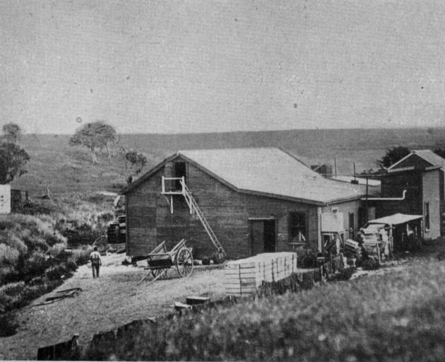 The fishing company's freezing works and office at Waitangi, on the Chatham Islands. - Otago Witness, 7.8.1918.