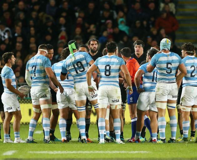 Argentina will likely take some confidence into this weekend's game against the All Blacks. Photo...