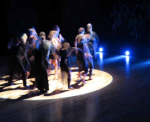 Dancers perform in Fleur de Thier’s work Tipping the Balance. Photo: Supplied