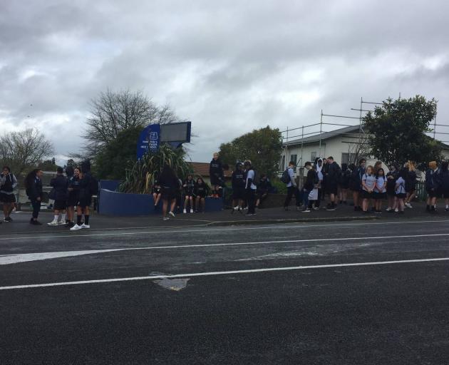 Fraser High School students stage a mass walk out over their principal's controversial speech on...