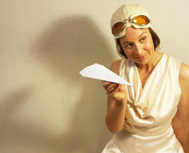 Alex Ellis plays the role of glamorous aviatrix Jean Batten. Photo: Supplied
