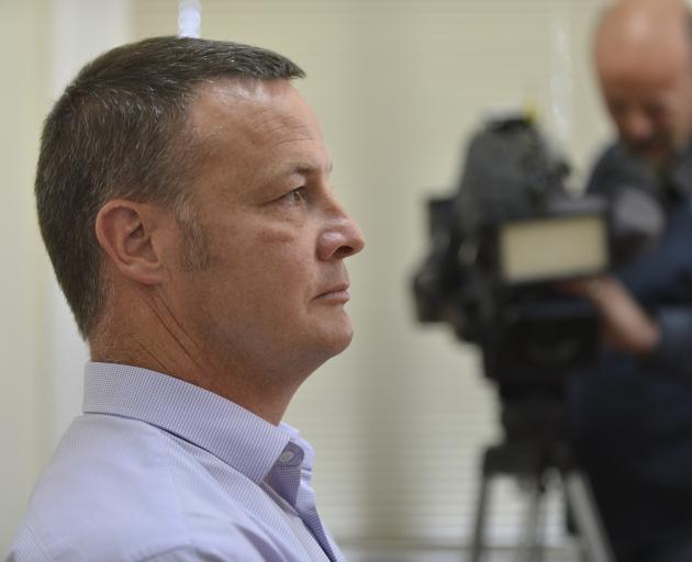 University of Otago proctor Dave Scott apologises at a press conference this afternoon. Photo:...