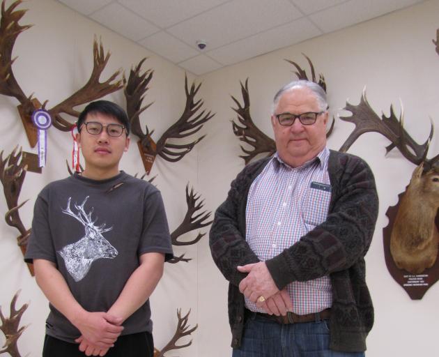 The new World of Deer Museum, near Wanaka, opened its doors for a "soft opening'' last week and co-founders Harry Yu (left) and Clive Jermy were delighted with the response from visitors. Photo: Mark Price