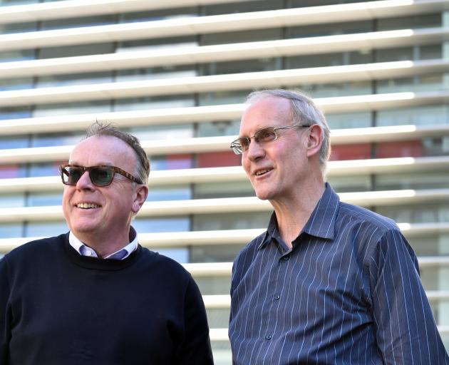 MBA director Ian Lafferty (left) and theology professor Paul Trebilco. Photo: Peter McIntosh