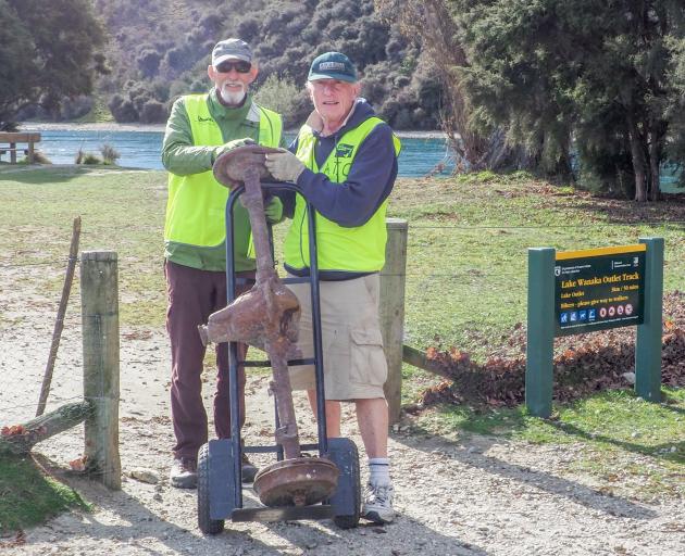 One piece of the 260kg of rubbish picked up by volunteers cleaning up Albert Town on Sunday was...
