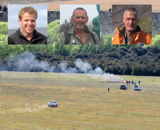 The crash victims were (from left) Nick Wallis, Scott Theobald, and Paul Hondelink.