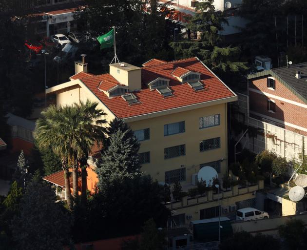 The Saudi Arabian consulate in Istanbul, where Jamal Khashoggi was allegedly killed. Photo:...