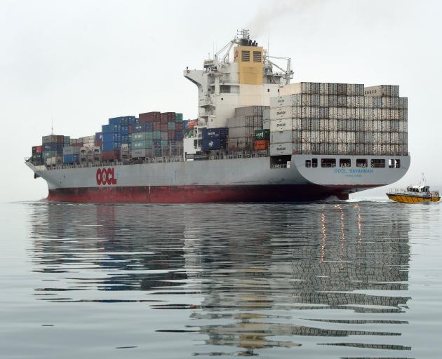 Exchange rate volatility, Brexit discussions and US-China trade wars; pictured, the OOCL Savannah...