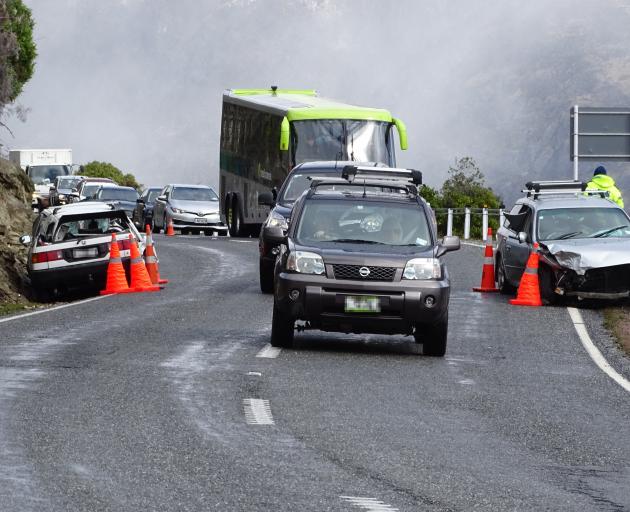 One person has been seriously injured in crash near Queenstown this afternoon. Photo: Josh Walton