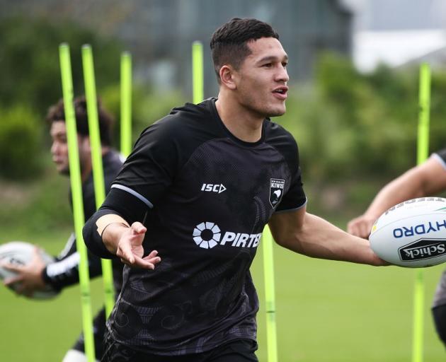 New captain Dallin Watene-Zelezniak at Kiwis training. Photo: Getty Images