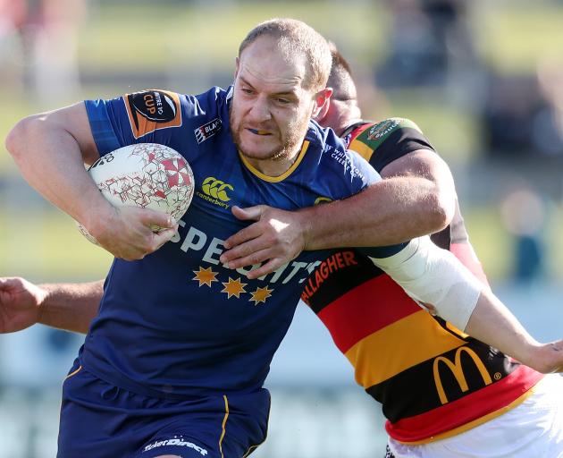 Matt Faddes busts through the line against Waikato in Hamilton. Photo: Getty Images