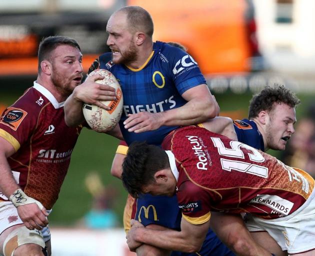 Matt Faddes takes the ball into contact for Otago against Southland this year. Otago is keen to...