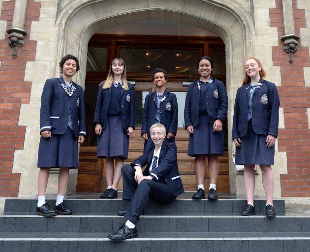 Otago Girls' High School Board of Trustees student representative Sabrina Swerdloff (17) displays...