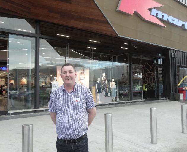 Kmart New Zealand director Jason Picard at the store opening in Queenstown this morning. Photo: Joshua Walton