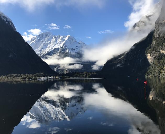 The calm after the storm in Milford Sound. PHOTOS: DAISY HUDSON