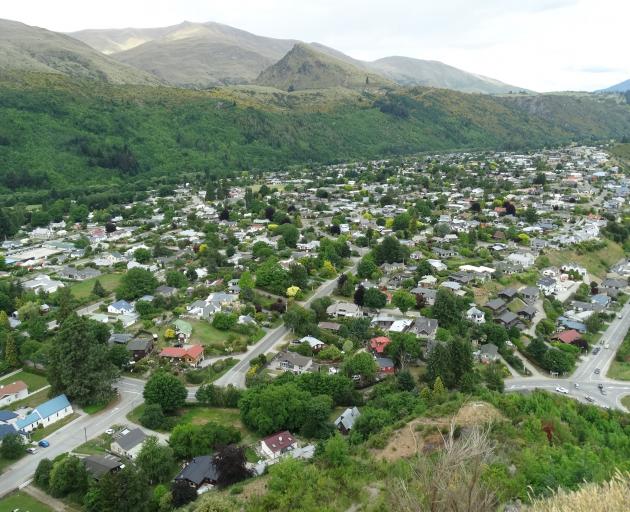 Arrowtown as pictured from Feehly Hill. Photo: Guy Williams