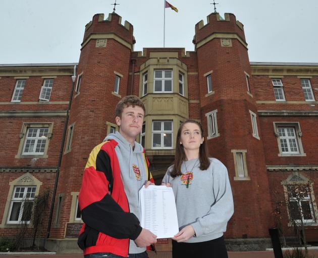 Selwyn College students association president Jimmy Anderson and former resident Sophie Cawood...