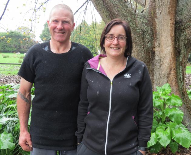 Sheep, beef and dairy grazing farmers Kathryn and Hamish Pinckney, of Edendale, are familiar faces in both southern farming and local netball circles as he is a referee and she manages the St Peters College 8A team. Photo: Yvonne O'Hara