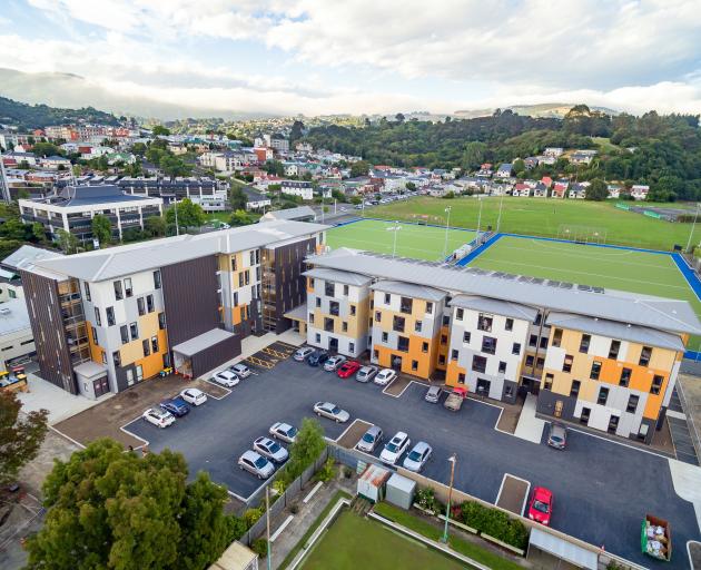 Careful positioning of the buildings and car parking meant that trees could be preserved. 