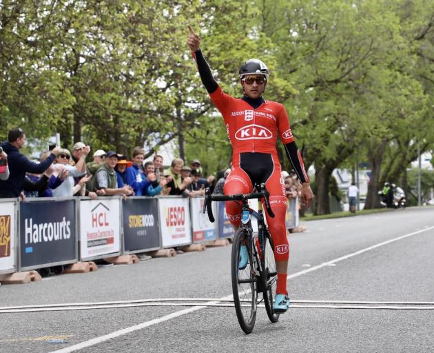 Canadian James Piccoli wins stage five of the Tour of Southland from Invercargill to Gore...