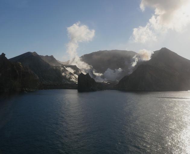 Volcanic White Island, about 48km offshore in the Bay of Plenty. Photo: Supplied
