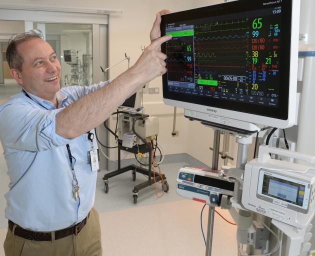 New touch-screen patient monitors in Dunedin Hospital's new intensive care unit mean patients can...