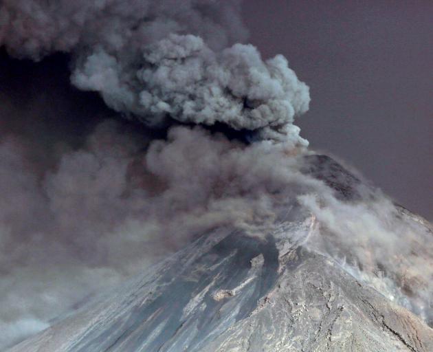 Steam rises from Fuego volcano in Guatemala. Photo: Reuters