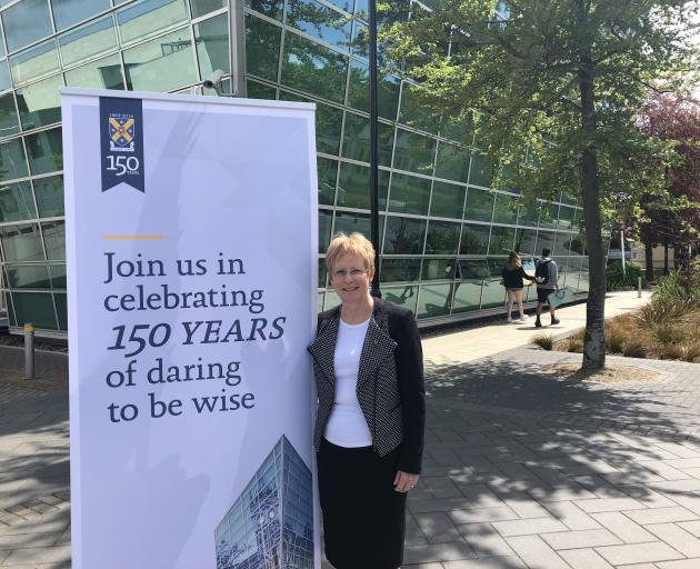 Helen Nicholson is preparing for a colourful line-up of celebrations to mark 150 years of the University of Otago. Photo: Supplied