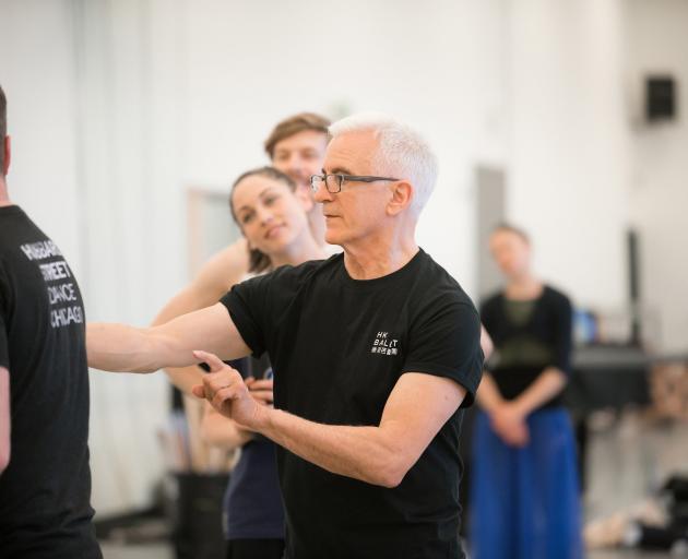 American choreographer Val Caniparoli works with RNZB dancers. Photos: Stephen A'Court
