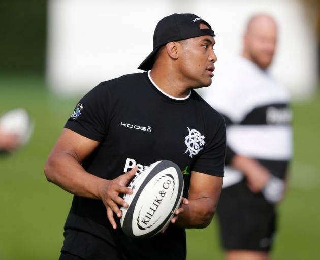 Julian Savea at Barabarians training prior to playing the All Blacks. Photo: Getty Images