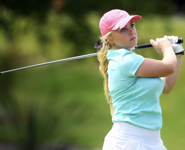 Laura Hoskin playing in the New Zealand amateur championships at Wairakei Golf Club, near Taupo, earlier this month. Photo: Supplied