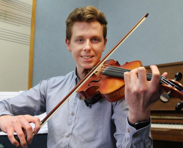 Invercargill student Donald Thomson hopes to continue to use his musical talent to spread joy...