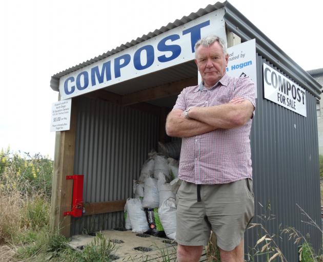 Derek Beveridge, 26 Squadron Air Training Corps unit commander, at the squadron’s compost stall,...