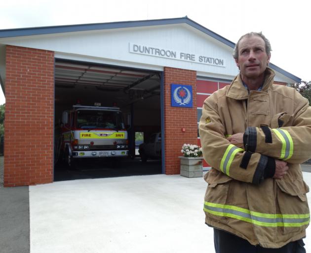 Duntroon Volunteer Fire Brigade Chief Fire Officer David Eckhardt outside the Duntroon Fire...