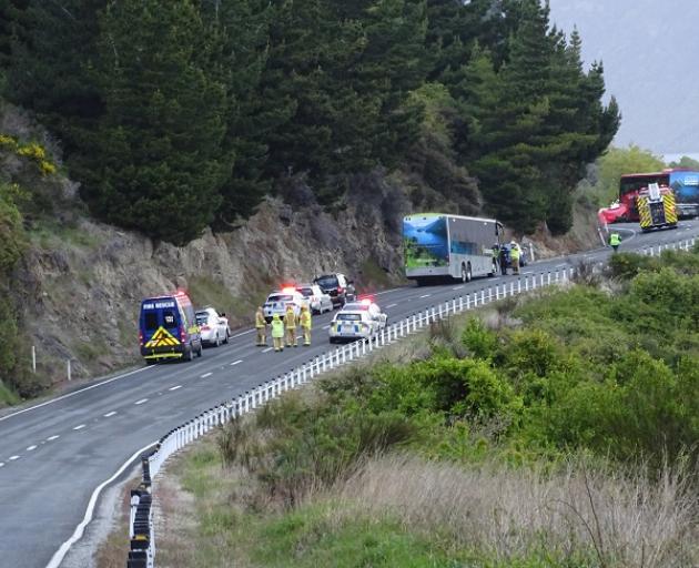 The scene of a recent crash near the Devil's Staircase, SH6. Photo: File