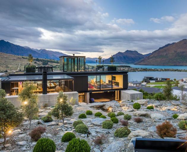 The Queenstown holiday home that has won the TIDA New Zealand Architect New Home of the Year Award. Photo: Supplied