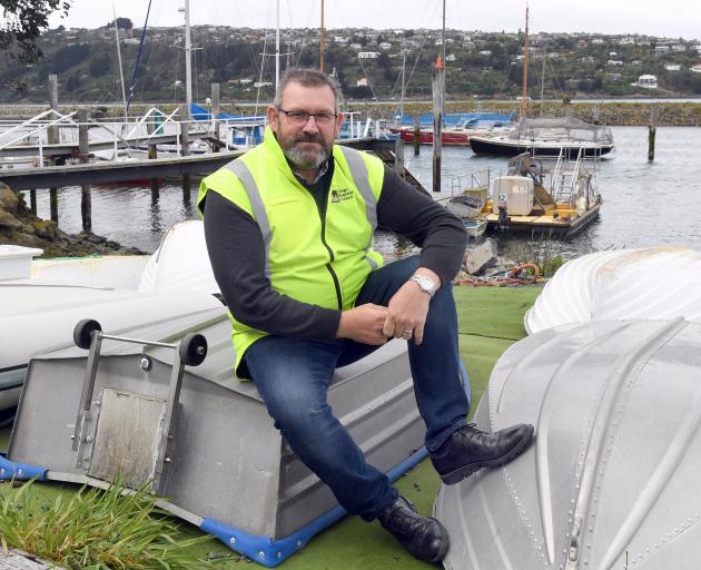 Otago Regional Council harbourmaster Steve Rushbrook sits at the Otago Yacht Club. PHOTO: STEPHEN...