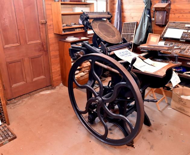 Equipment used to produce the Mount Ida Chronicle.