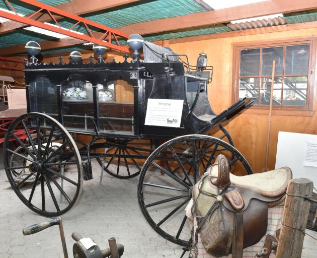 James Mitchell’s horse-drawn hearse. Photo: Gregor Richardson